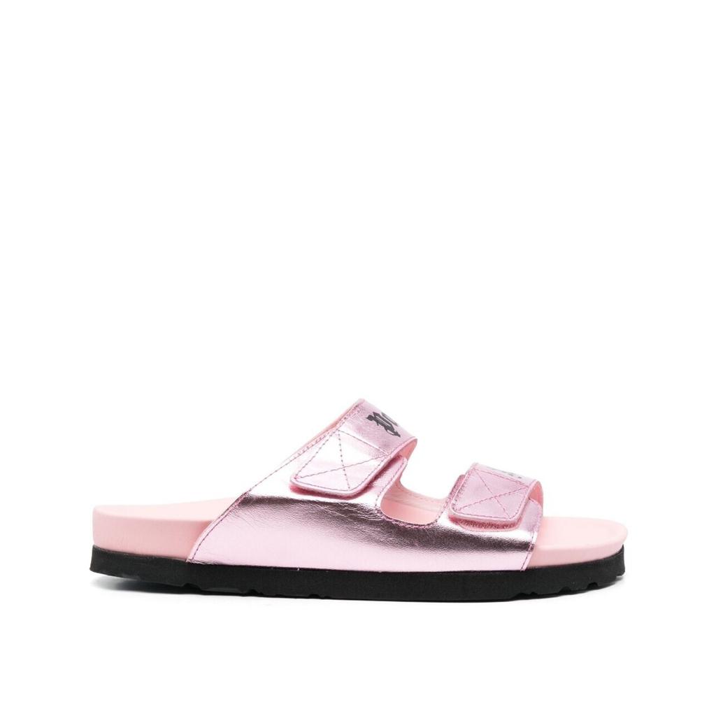 Palm Angels Palm Angels Leather Logo Sandals