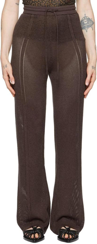 Nanushka Brown Gabin Lounge Pants 1