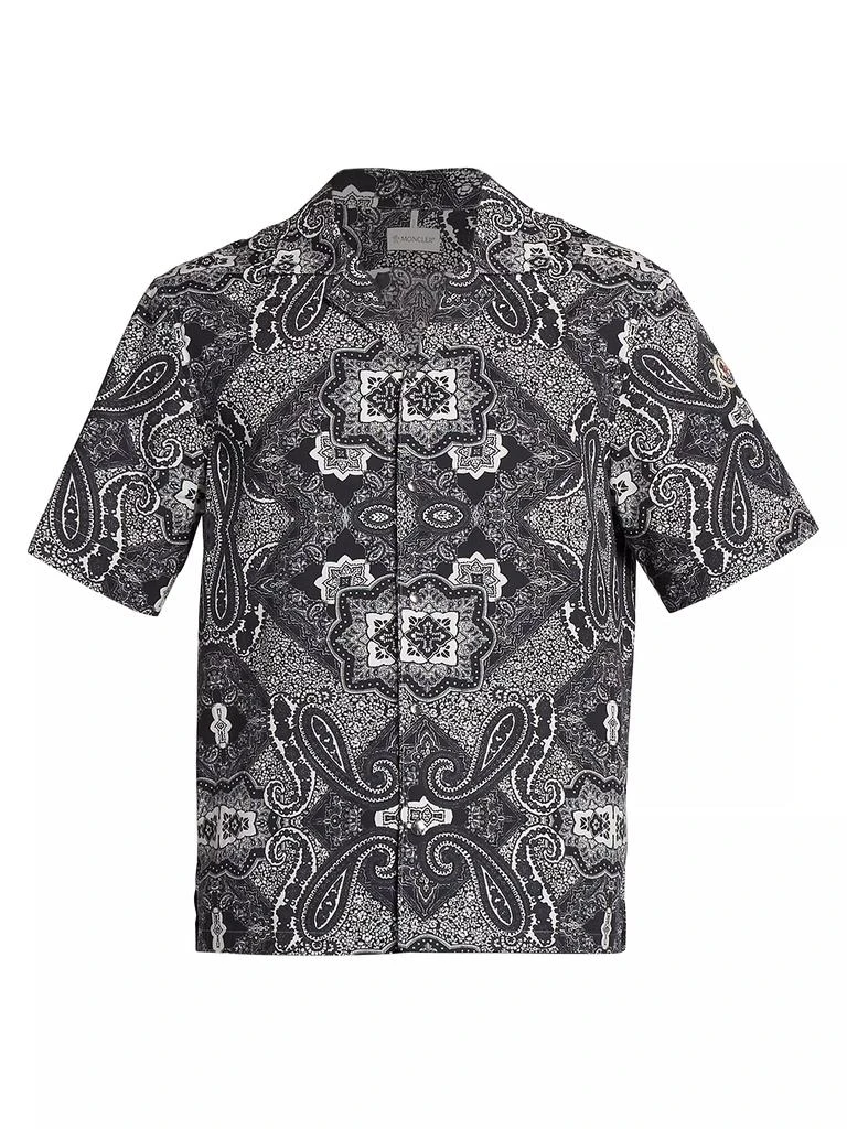 Moncler Bandana Print Short-Sleeve Shirt 1