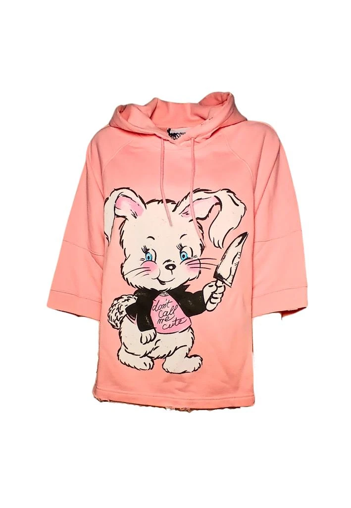 Moschino Women's sweatshirt Moschino Couturec Hoodie-Stampy rabbit forward 1