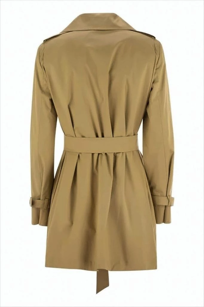 Max Mara Double-Breasted Trench Coat with Tortoiseshell Buttons 2