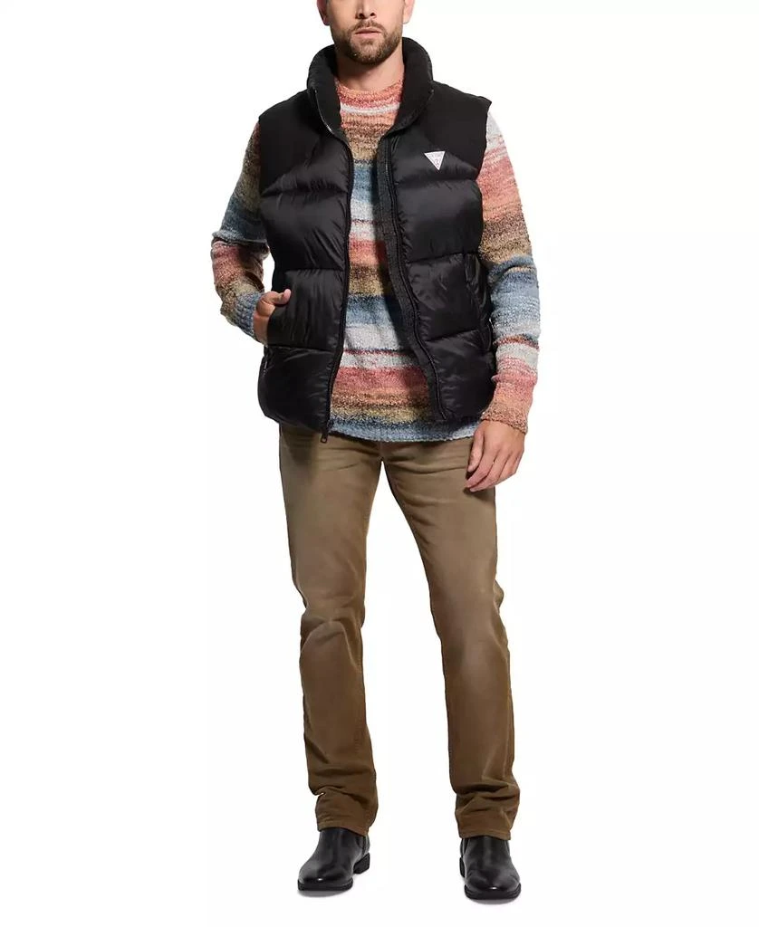 GUESS Men's Fabric Block Puffer Vest 4