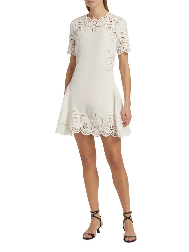 SIMKHAI Morrigan Linen-Blend Minidress 2