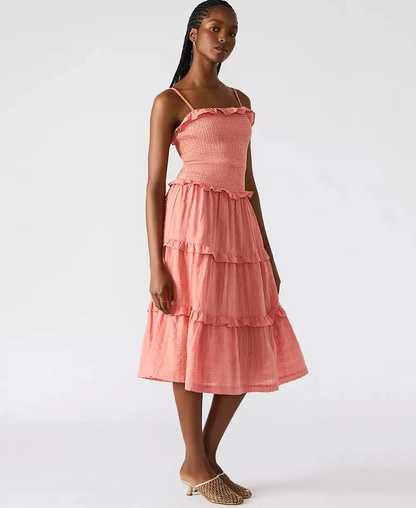 Steve Madden Women's Nash Smocked Tiered Midi Dress 2