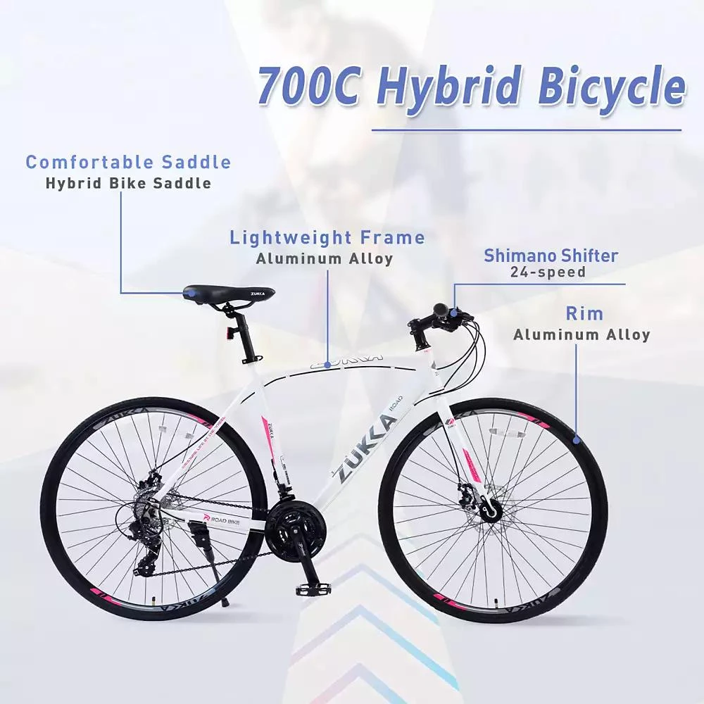 Streamdale Furniture Streamdale 24-Speed Hybrid Bike with Disc Brakes 4