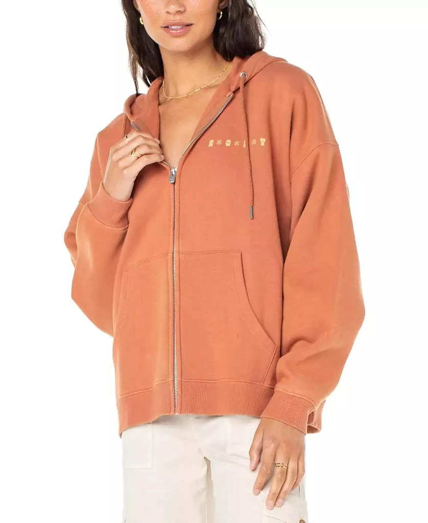 Roxy Juniors' Lineup Graphic-Back Oversized Hoodie 1