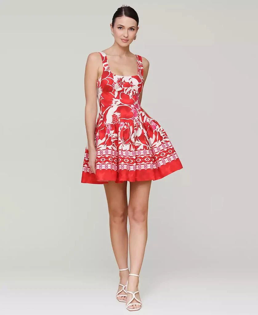 Avec Les Filles Women's Printed Bustier Mini Dress 2