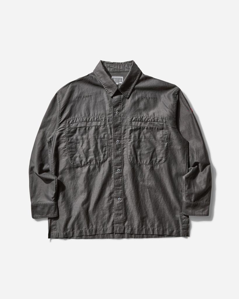 Cav Empt Men's Cotton Linen Casual Shirt Charcoal