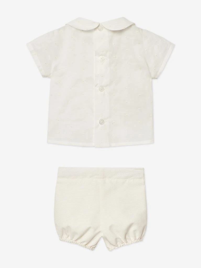 Paz Rodriguez Baby Boys Short Set in Ivory 2