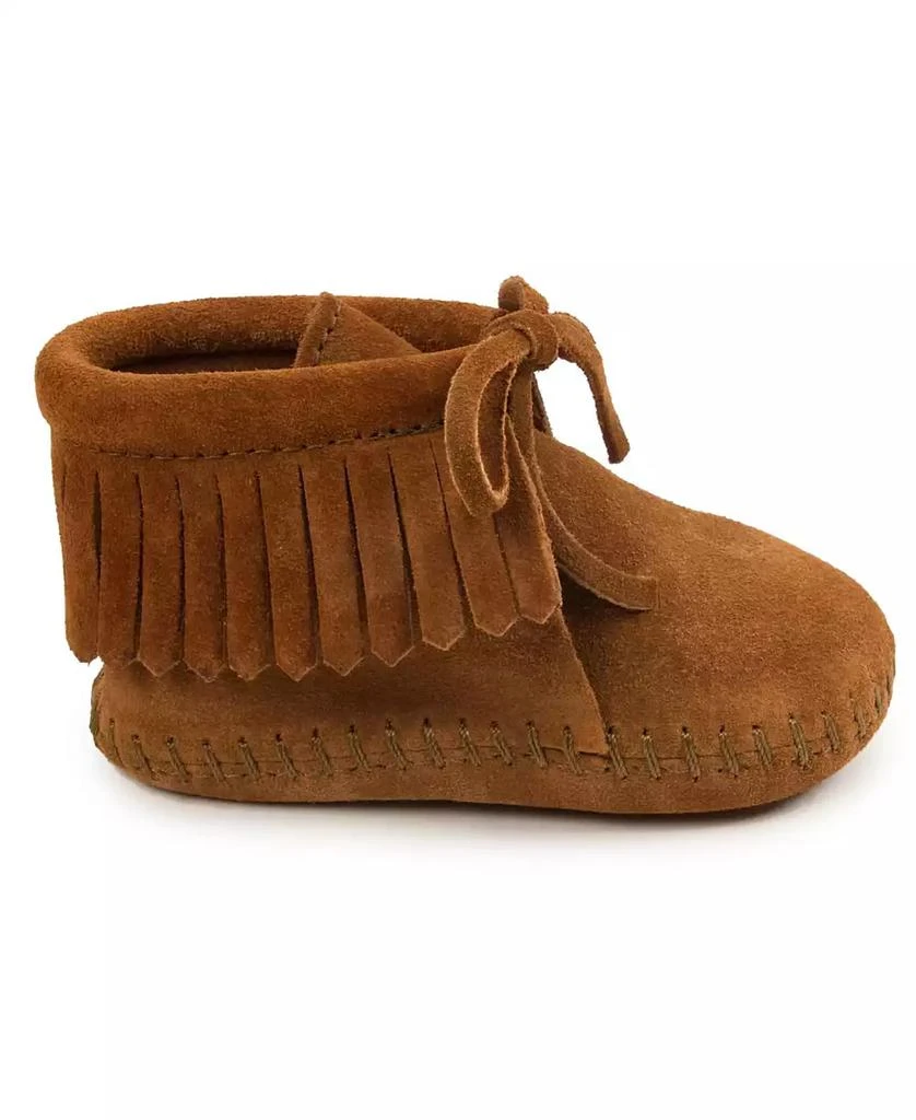 Minnetonka Baby Boys and Girls Suede Fringe Booties 2