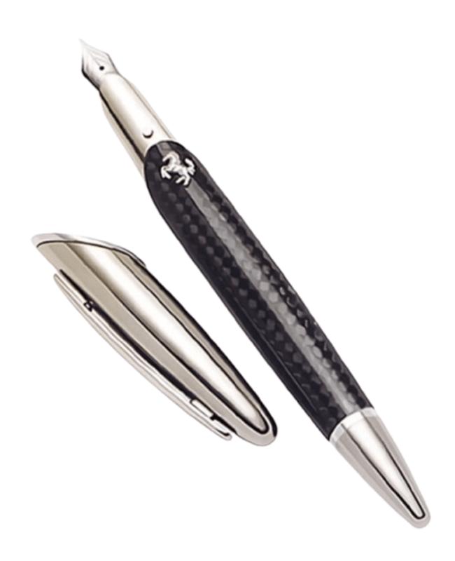 Montegrappa Montegrappa Ferrari Limited Edition Steel and Carbon Fiber Fountain Pen ISFCF3KC-PO