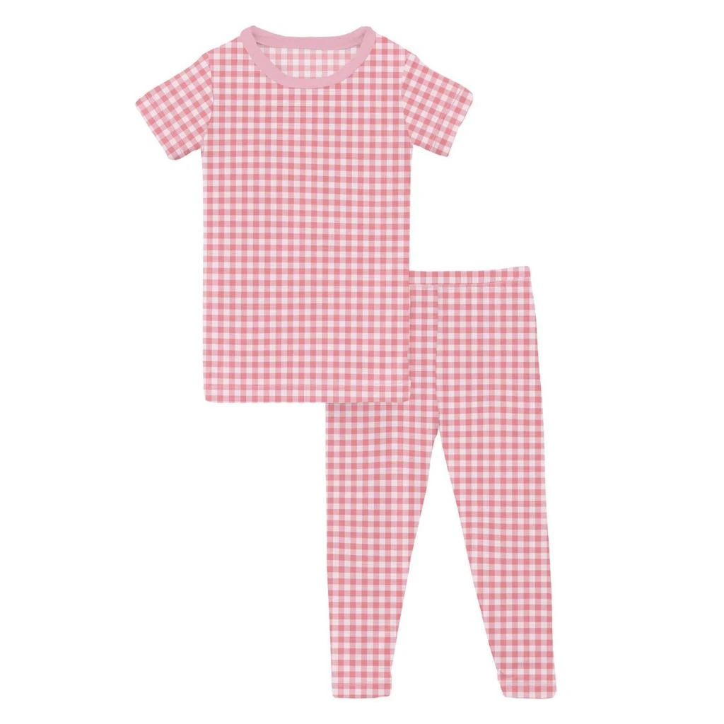 KICKEE Kickee - Baby Girl
s Short Sleeve Pajama Set