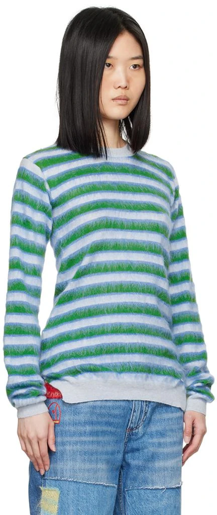 Marni Blue & Green Striped Sweater 2