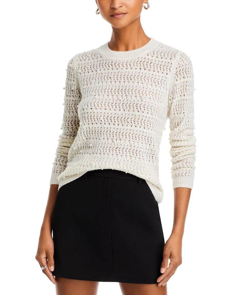 AQUA Embellished Crewneck Sweater - Exclusive 1