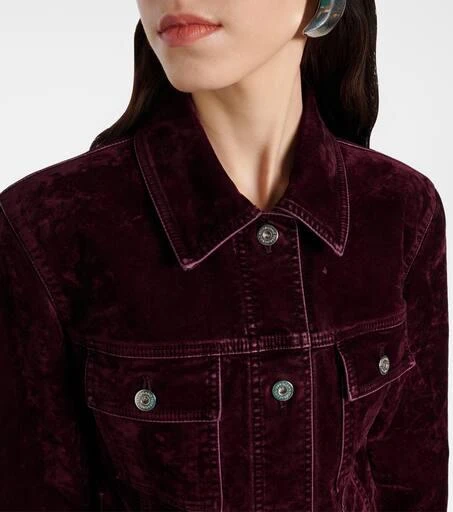 Salvatore Ferragamo Cotton-blend velvet jacket 4