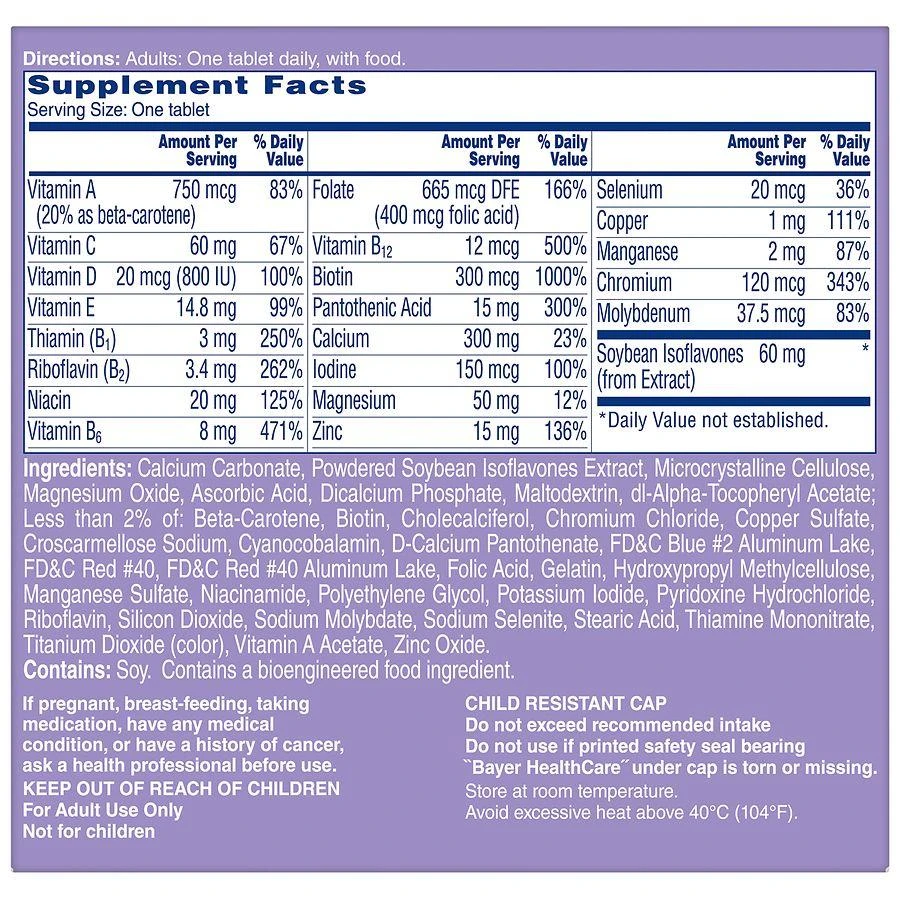 One A Day Women
s Menopause Formula Multivitamin Tablets 2