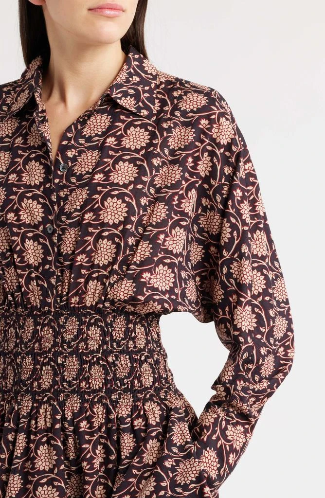 Madewell Shirred Floral Mini Shirtdress 4