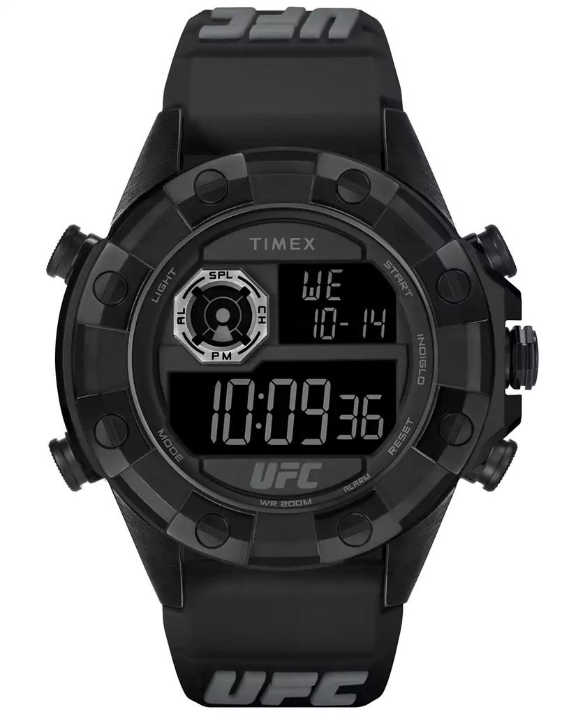 Timex UFC Men's Kick Digital Black Polyurethane Watch, 49mm