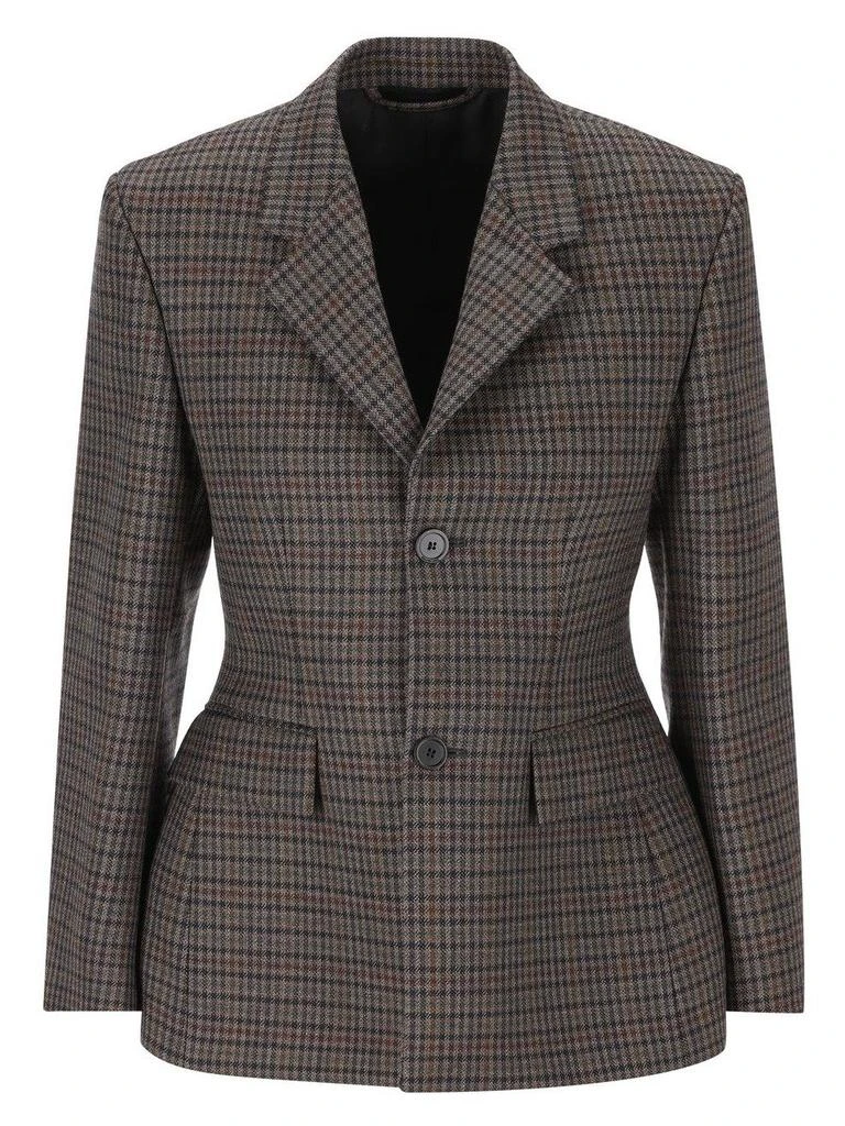 Balenciaga Balenciaga Hourglass Plaid Jacket 1