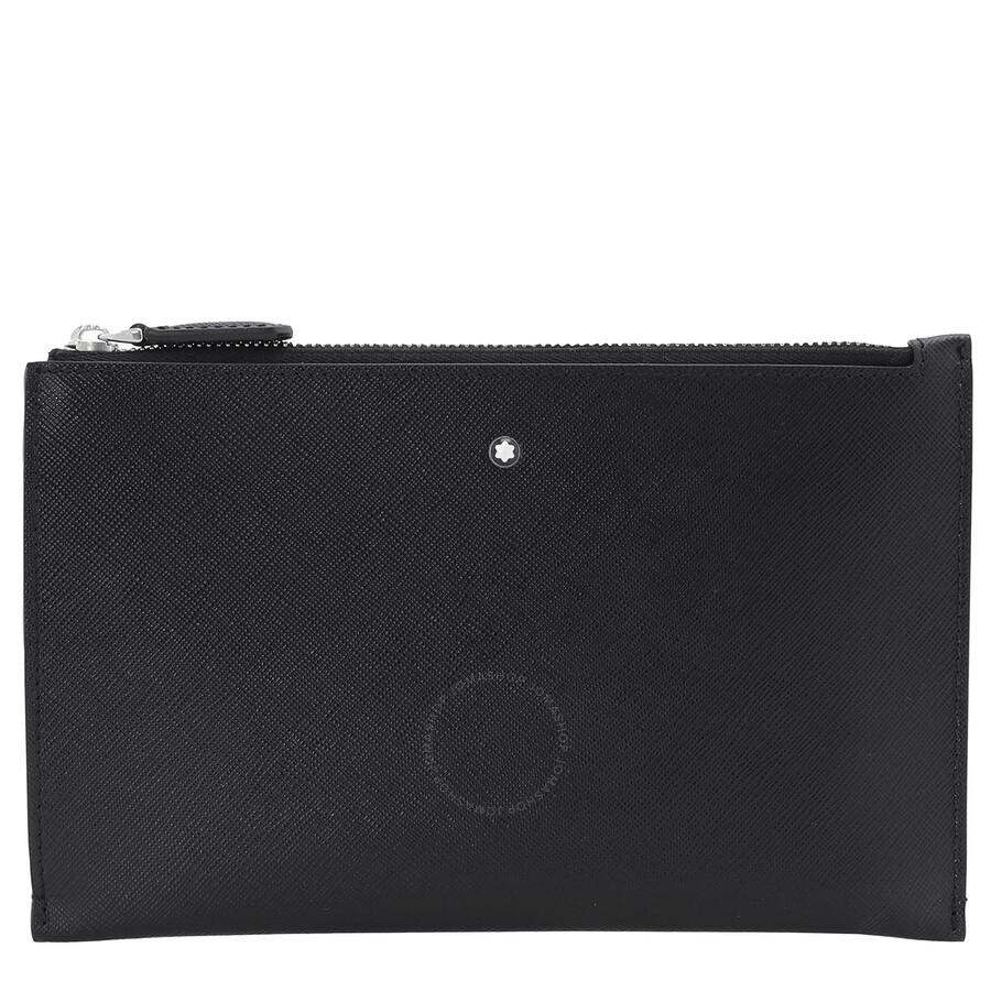 MontBlanc Black Calfskin Leather Sartorial Small Pouch