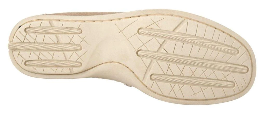 POLLINI POLLINI Beige Suede Low Top Mocassin Loafers 3