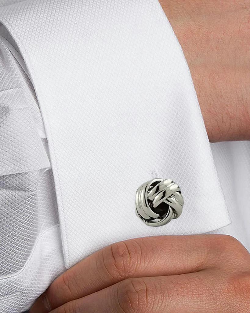 David Donahue Sterling Silver Knot Cufflinks 2