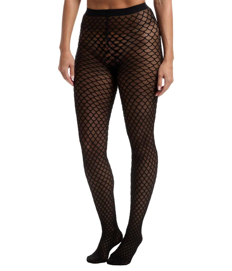 Wolford Velvet Net Illusion Tights