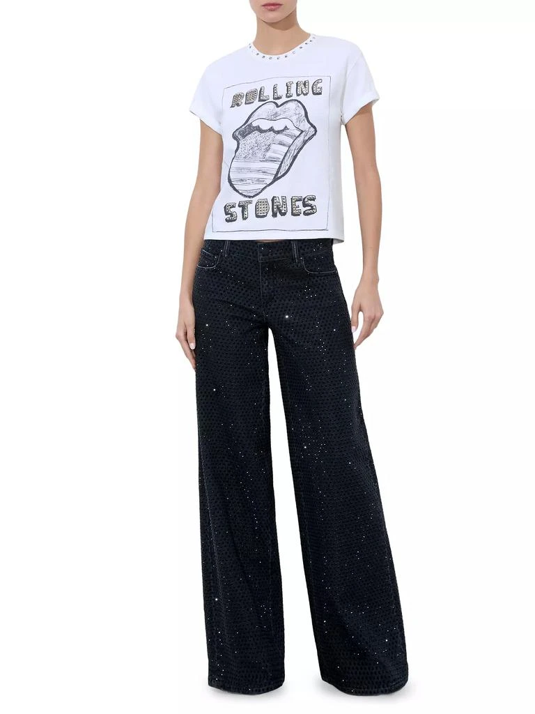 Alice + Olivia Berk Studded Rolling Stones T-Shirt 2