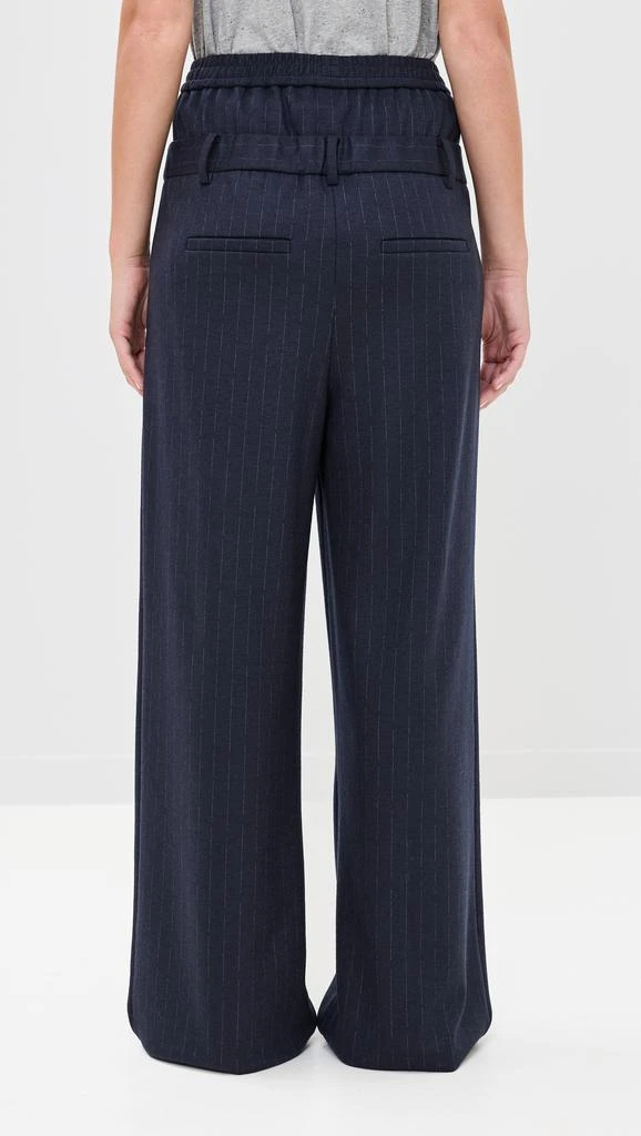 Tibi Newton Stripe Double Waist Boxer Trousers 3