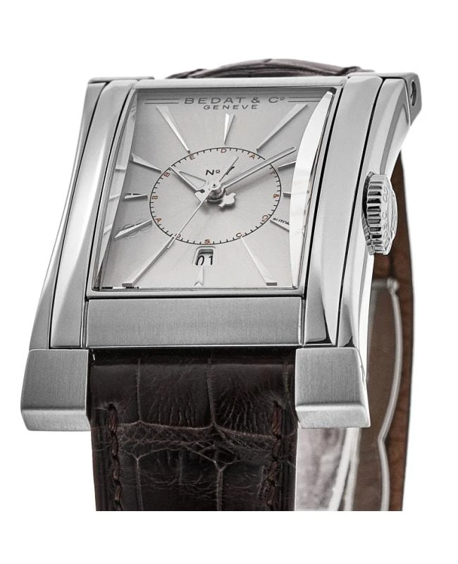 Bedat Bedat No. 7 Automatic Silver Dial Leather Strap Men's Watch 737.010.610-SD 2