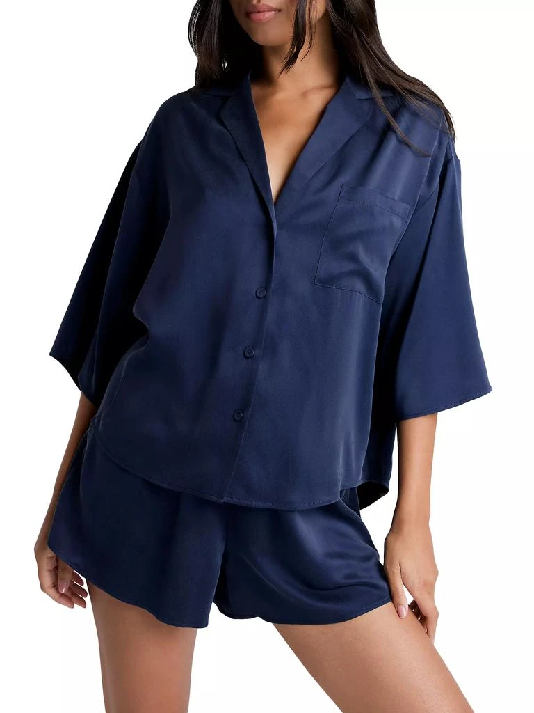 Lunya Washable Silk Relaxed 2-Piece Top & Shorts Set 1