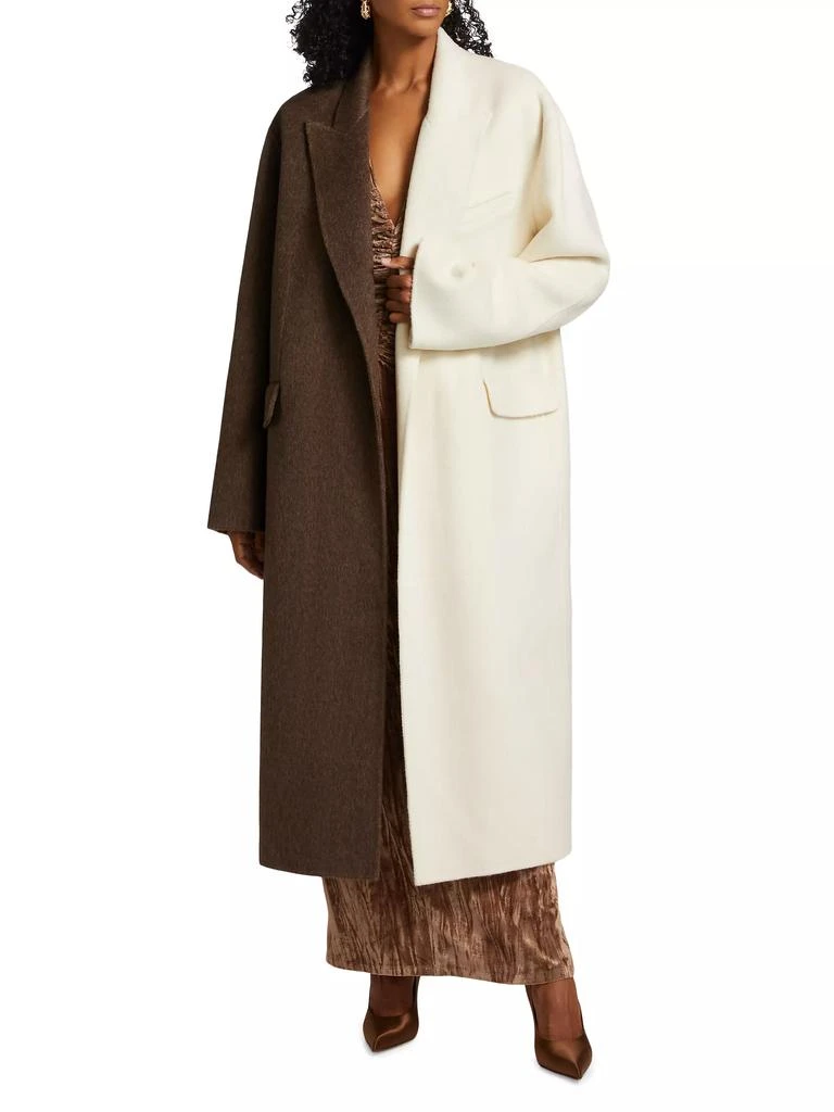 Ronny Kobo Wendalin Bi-Colored Tailored Coat 2