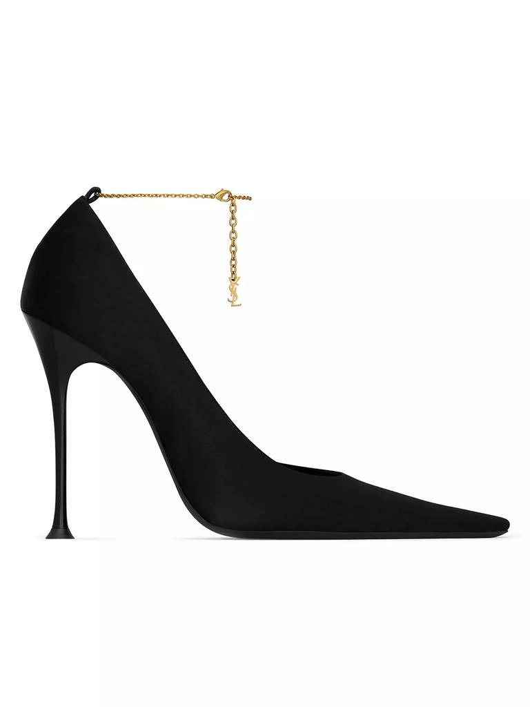 Yves Saint Laurent Régine Pumps in Satin Crepe 1