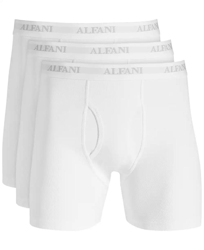 Alfani Men's Regular-Fit Solid Boxer Briefs, Pack of 4, Created for Macy's