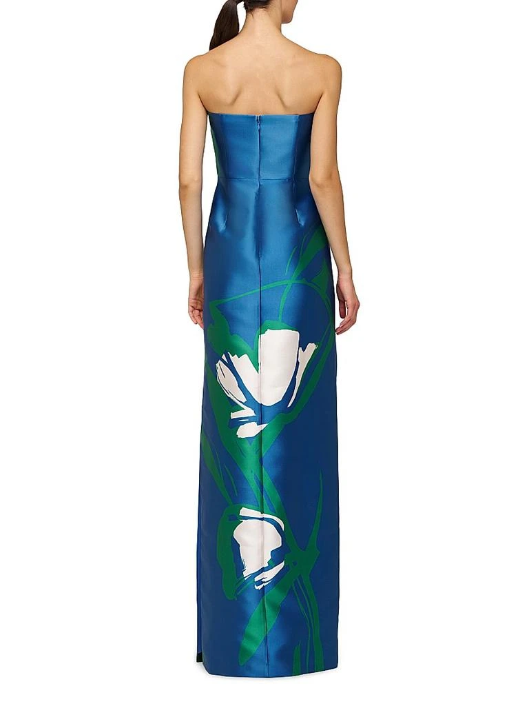 Kay Unger Marisol Strapless Mikado Column Gown 5