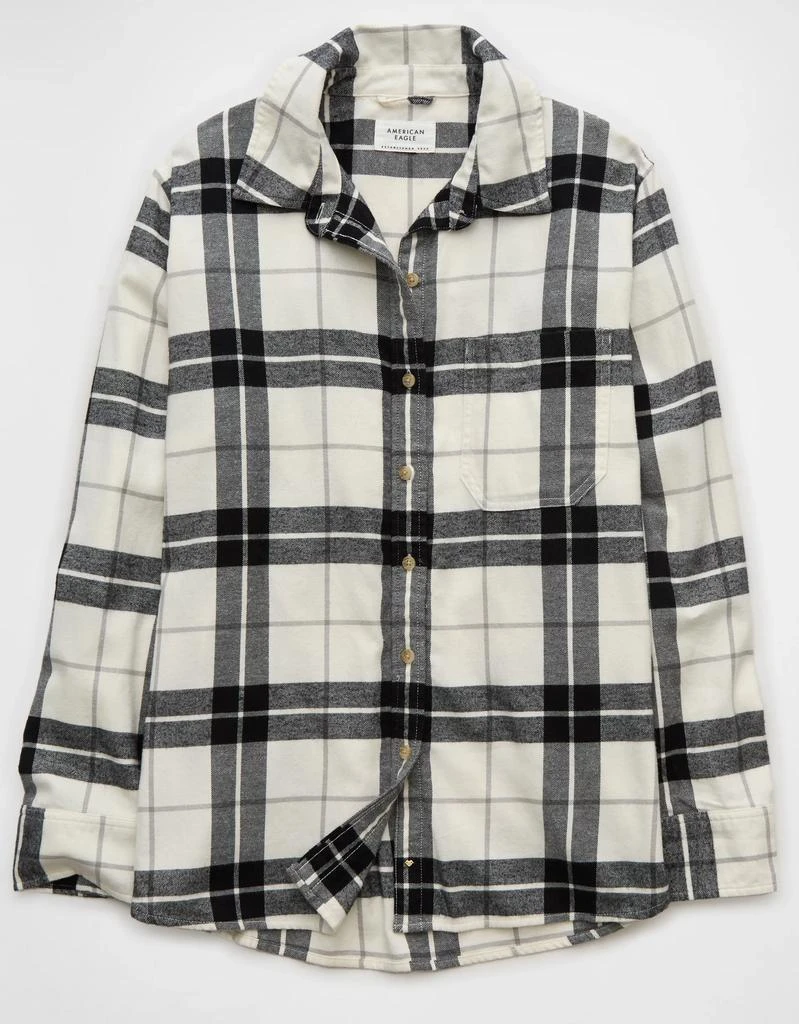 AE AE Oversized Plaid Button-Up Shirt 3