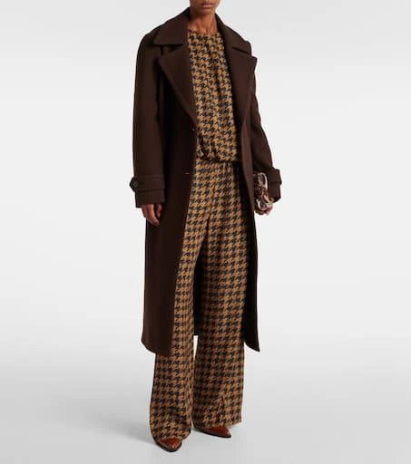 Dries Van Noten Houndstooth satin blouse 2