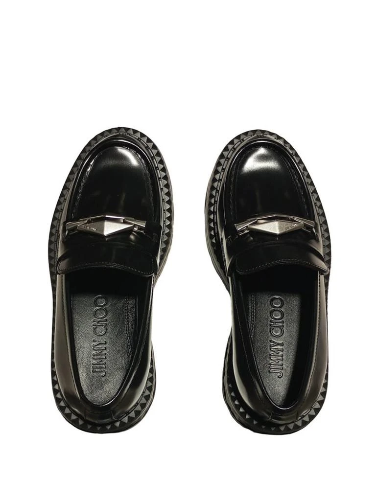 Jimmy Choo Jimmy Choo Black Box Calfskin Loafers 4