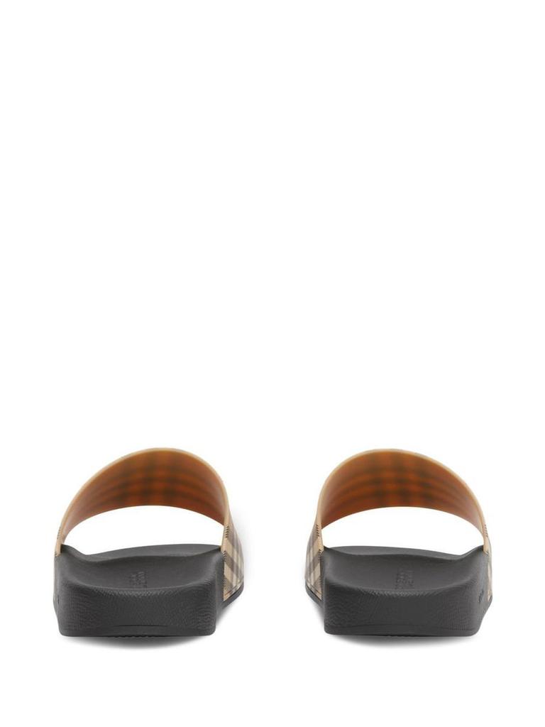 Burberry Burberry Check Motif Pool Slides