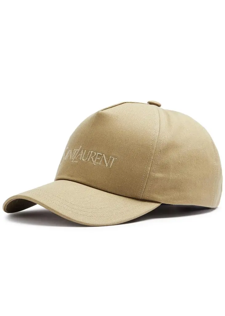 Yves Saint Laurent Logo-embroidered cotton-blend cap  2