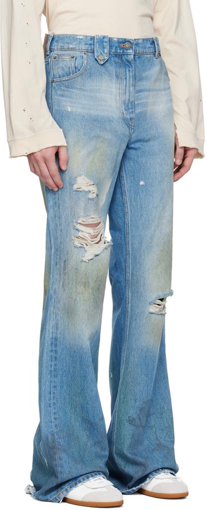 パンツ egon lab samy wide leg stone washed blue Shop Blue Samy Wide Leg Jeans on Sale at BeyondStyle – Get 46% Off