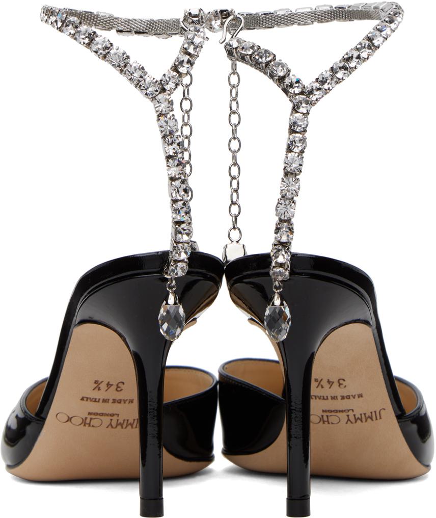 Jimmy Choo Black Saeda 85 Heels
