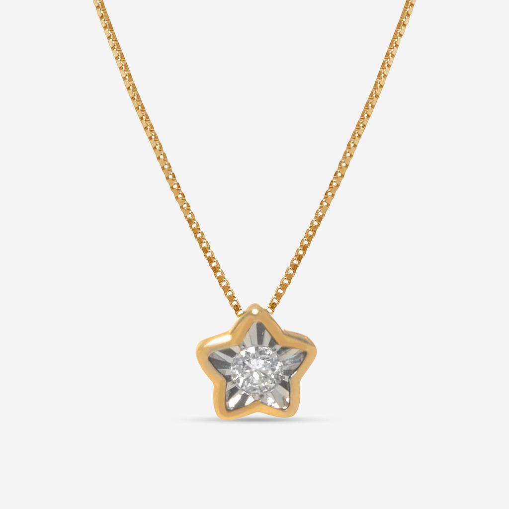 Bliss Bliss By Damiani Lumina 18K Yellow and White Gold, Diamond Star Pendant 20086522
