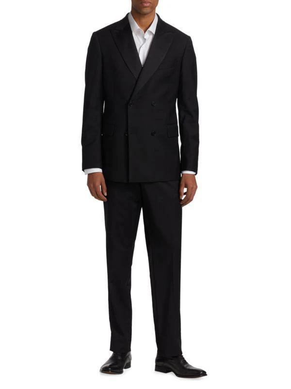 Saks Fifth Avenue Slim Fit Double Breasted Dinner Jacket 7