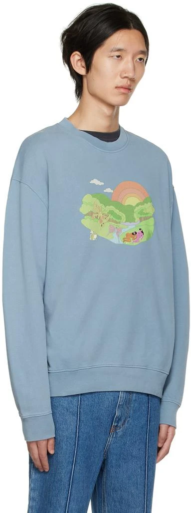 Carne Bollente SSENSE Exclusive Blue Valley Of Love Sweatshirt 2