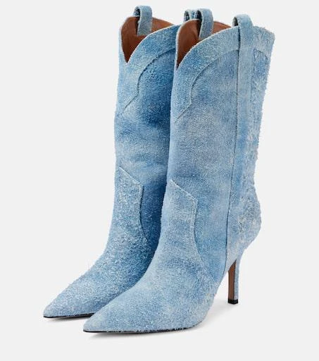 Paris Texas Paloma 95 denim knee-high boots 4