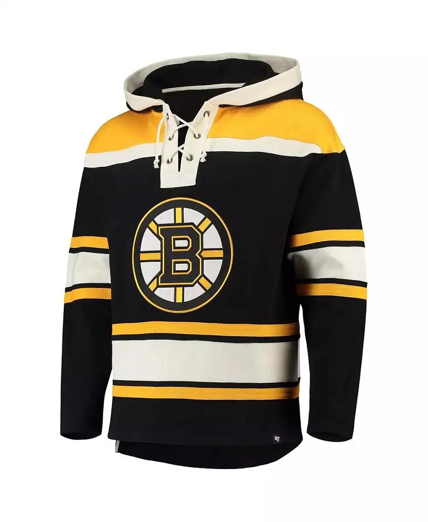47 Brand Men's David Pastrnak Black Boston Bruins Player Lacer Pullover Hoodie 4