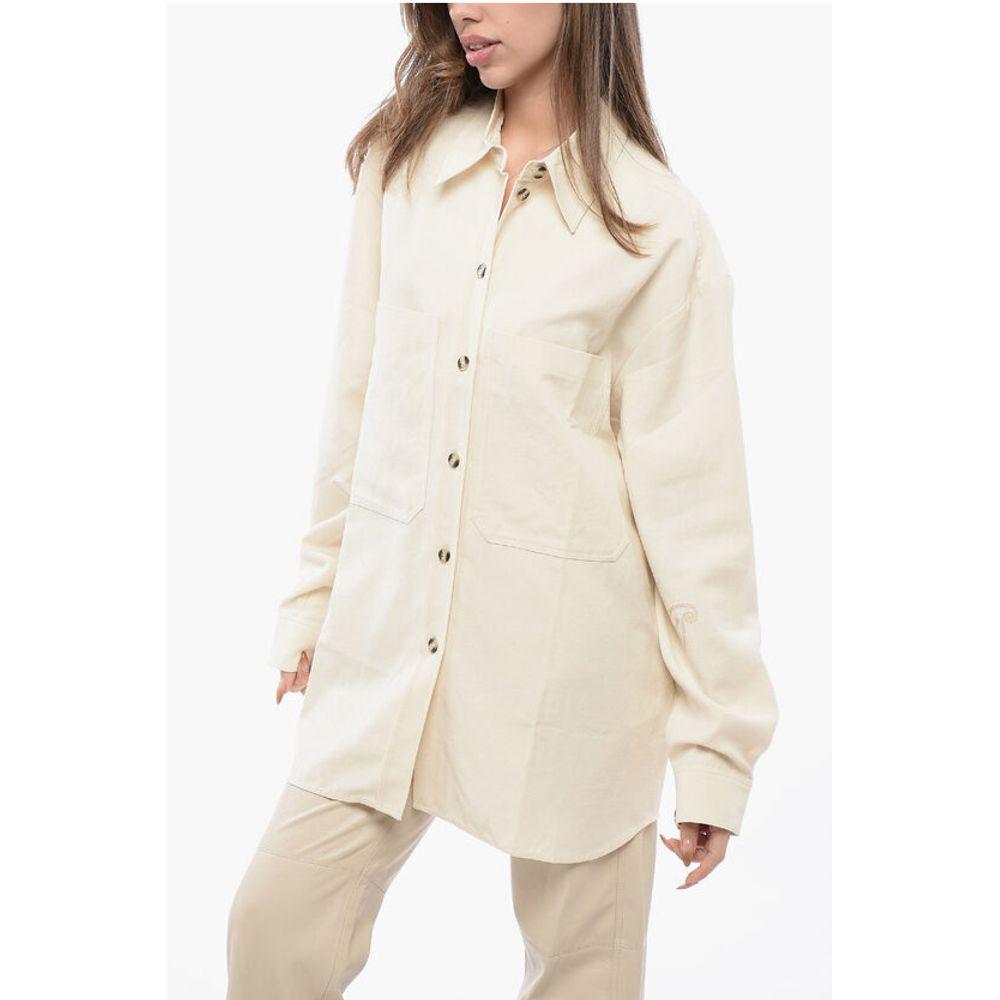 Nanushka Solid Color FABIAN Overshirt with Double Breast Women's Pocket