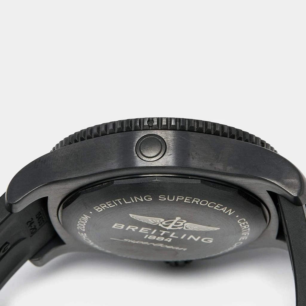 BREITLING Breitling Black PVD Coated Stainless Steel Rubber Superocen II M17368B71B1S1 Men's Wristwatch 46 mm 7