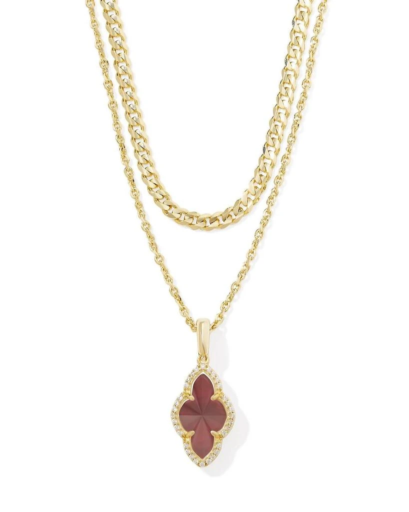 Kendra Scott Kendra Scott - Abbie Pave Frame Multi Strand Necklace 1